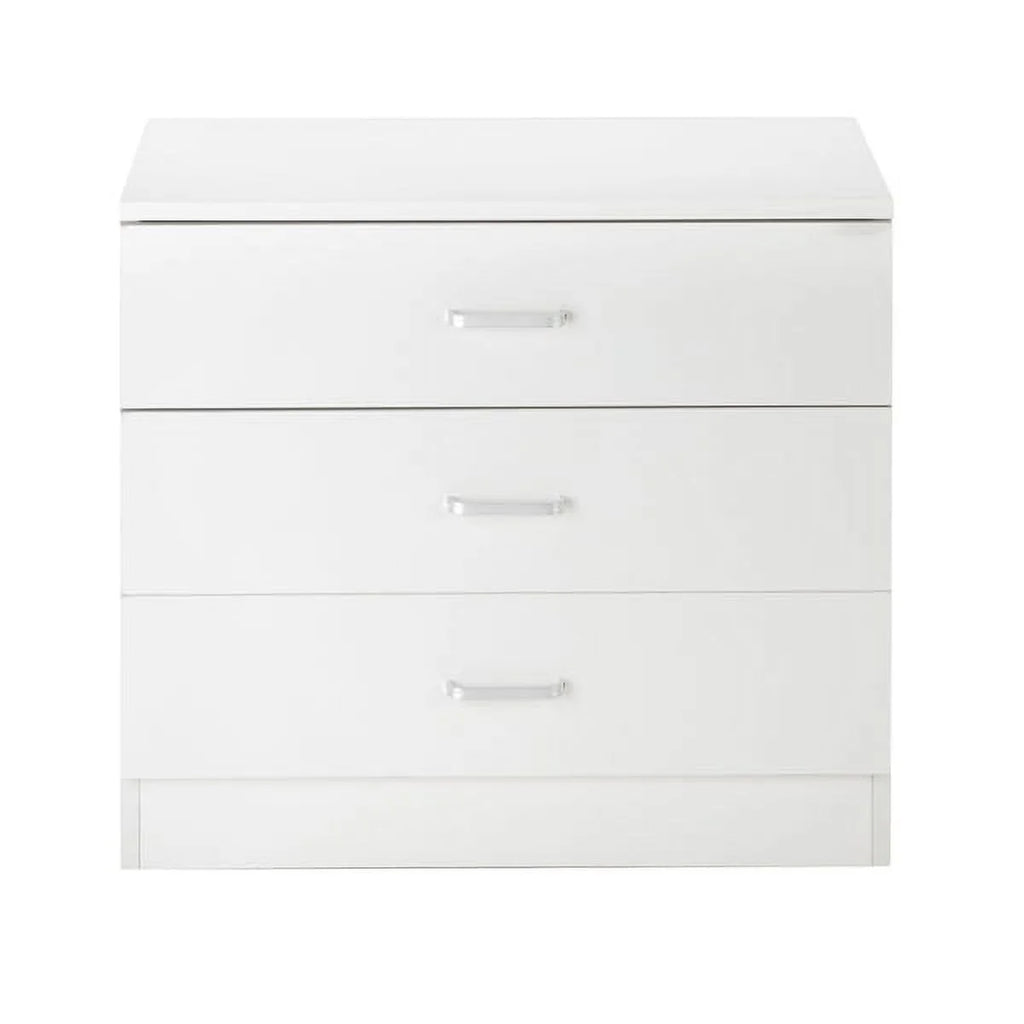 White 3-Drawer Wood Dresser U221