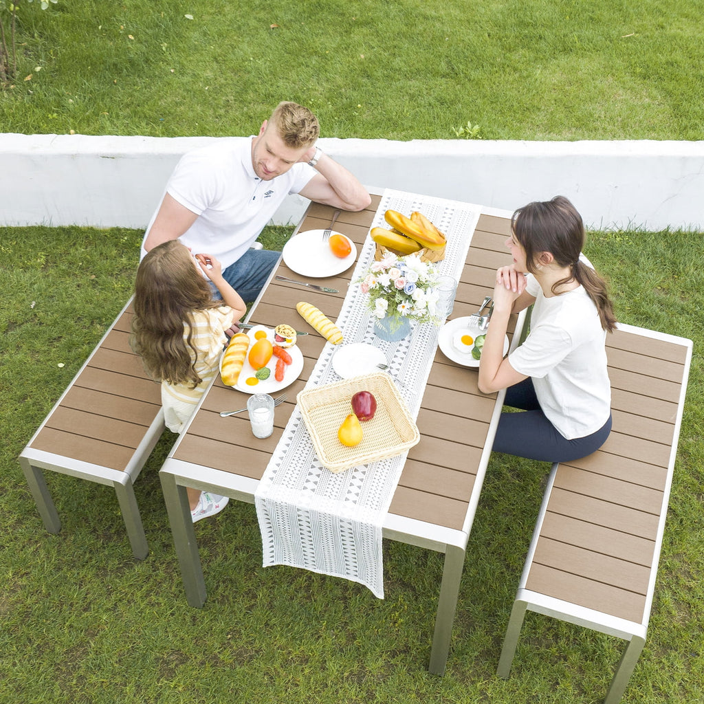 3PC Aluminium Outdoor Patio Furniture Set V7141