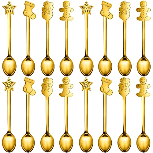 16 Pieces Stainless Steel Stirring Spoon V346