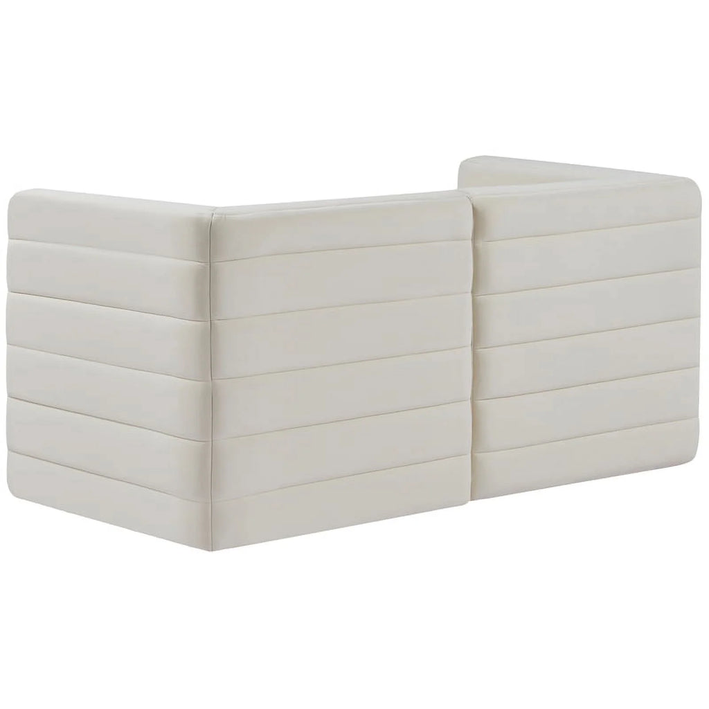 Cream Velvet Modular Sofa F963885