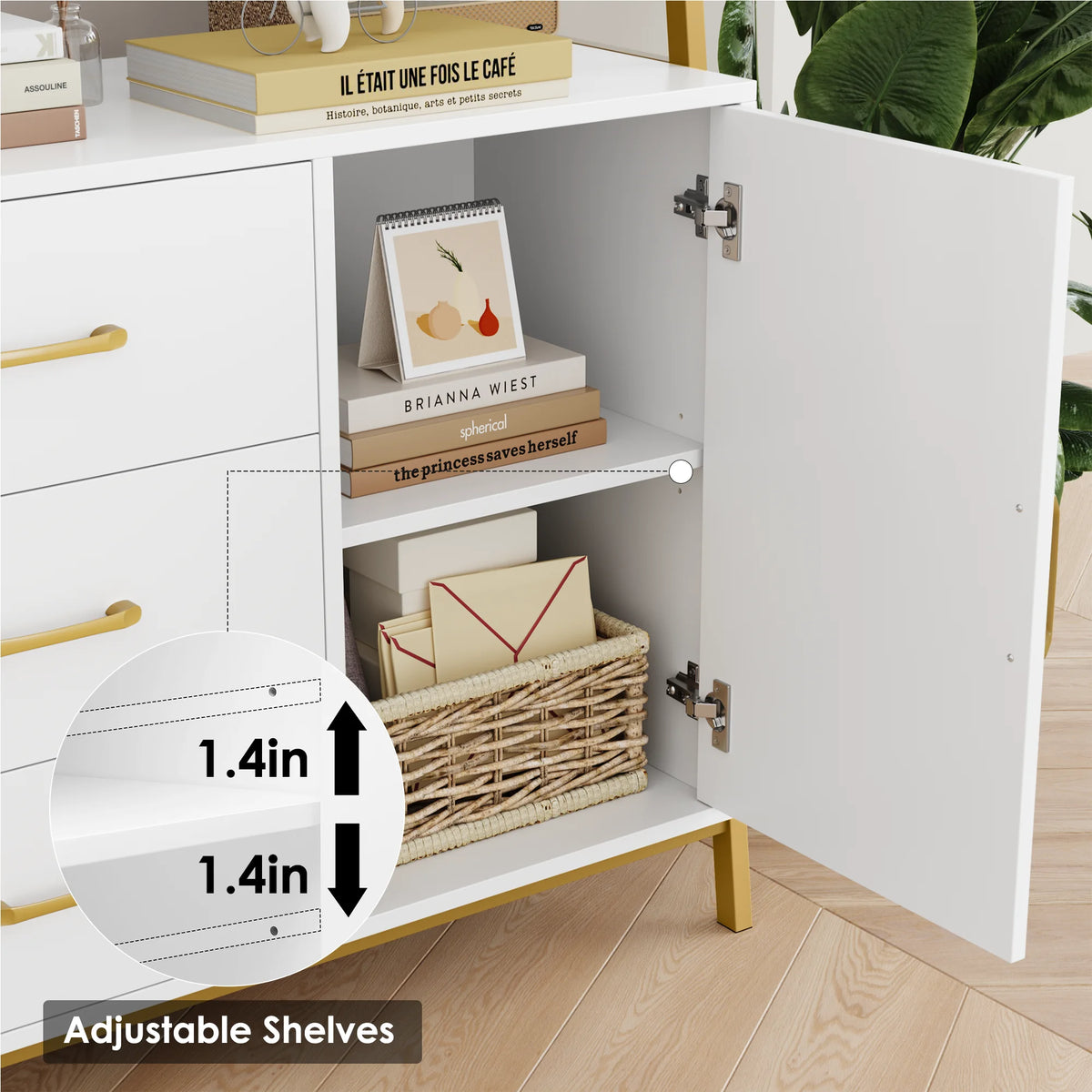 3 Tier Display Storage Shelves with 3 Drawers V9306