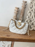 Small Hobo Bag White T8469