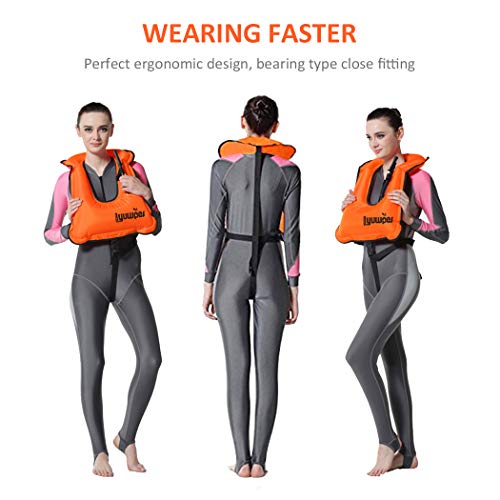 Inflatable Snorkel Vest Adult Snorkeling Jackets L94465
