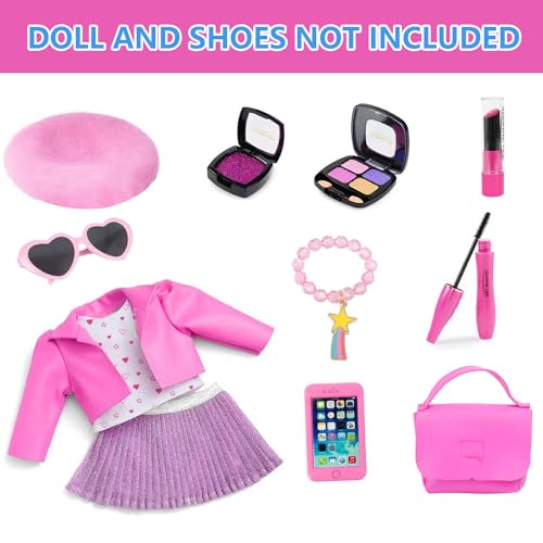 18 Inch Doll Makeup Accessories and Clothes Tote Bag Set D9988