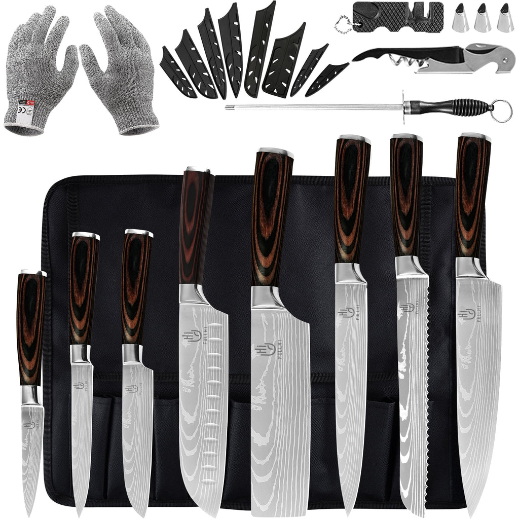 14 Pc German Stainless Steel Kitchen Knife Set G630