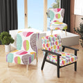 Multicolor Patterned Upholstered Accent Chair A71347
