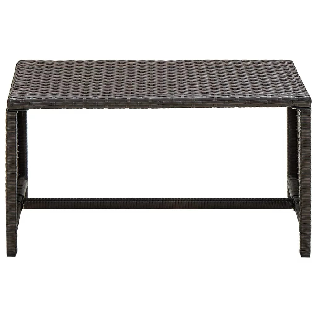 Brown Poly Rattan Coffee Table F33972