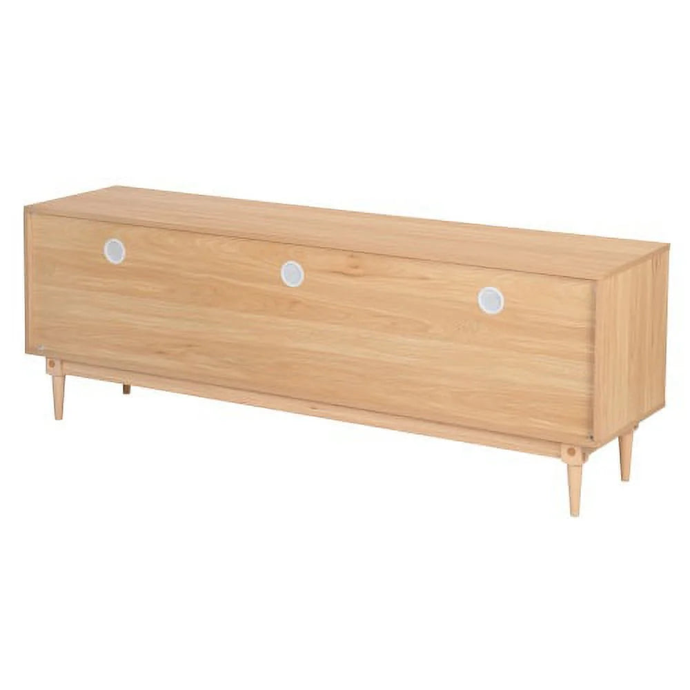 64" TV Stand with Rattan Storage Drawers X962320