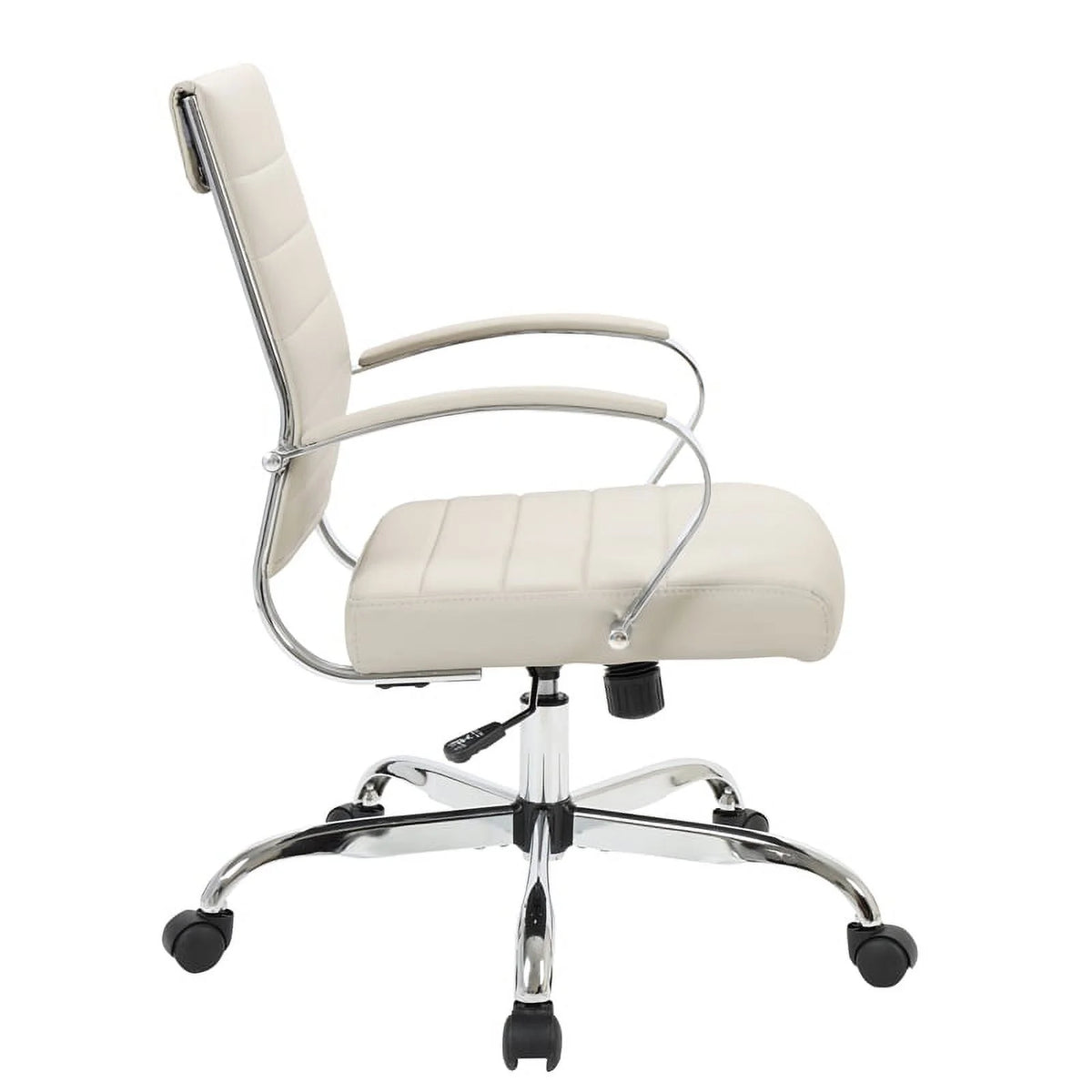 Tan Leatherette Swivel Office Chair Q287