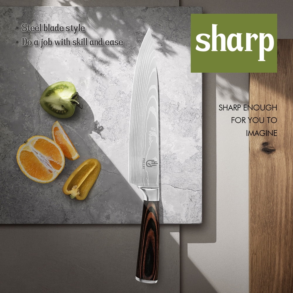 14 Pc German Stainless Steel Kitchen Knife Set G630