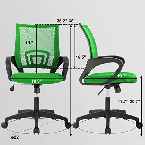 Black Ergonomic Mesh Office Chair with Lumbar Support and Armrest M503