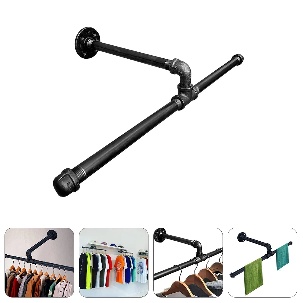 Wall Mounted Iron Clothing Rack B3666