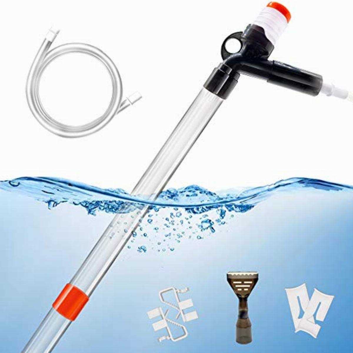 Aquarium Gravel Cleaner Fish Tank Kit Long Nozzle Water Changer J462949