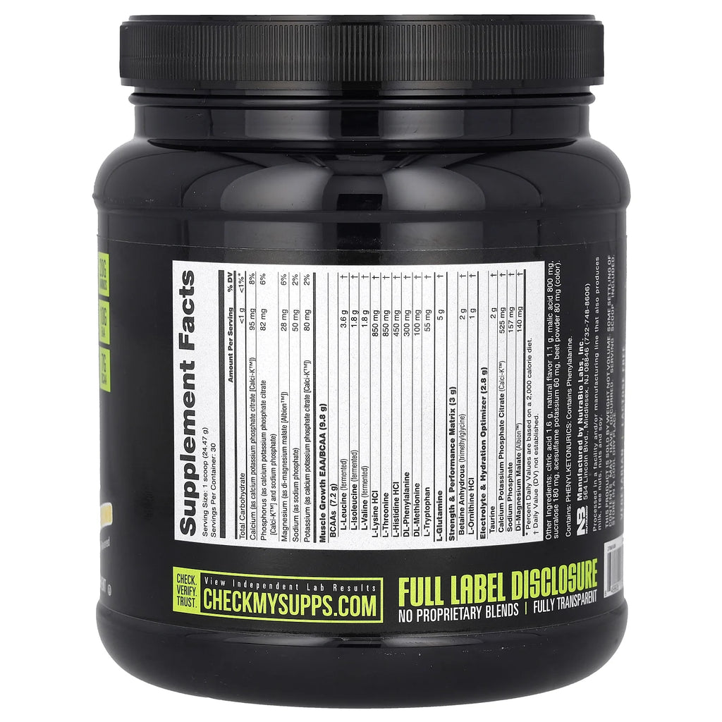 Intra Workout Amino Fuel Strawberry Lemon 1.62 lb D3127