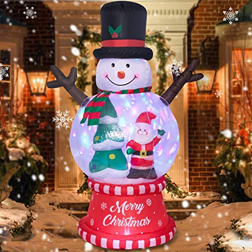 Inflatable Nutcracker Outdoor Decoration with Built-in LED Lights J246