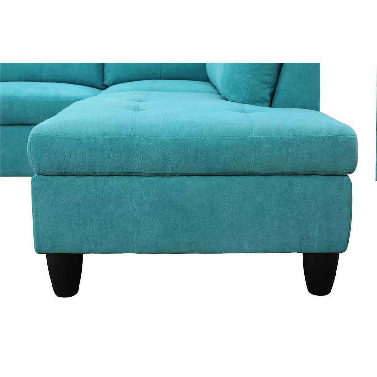 Green Linen Fabric Sectional Sofa Set R15004
