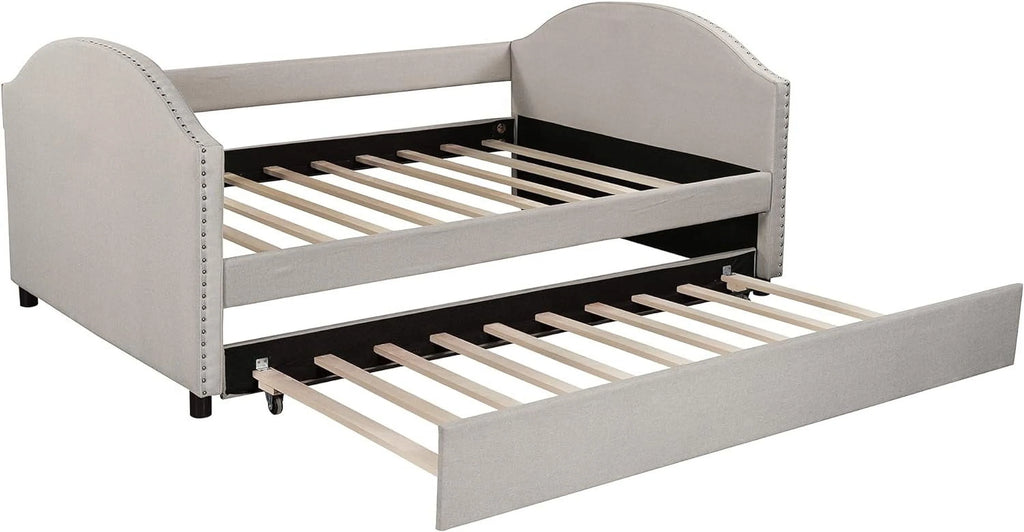 Full Size Upholstered Daybed with Trundle O739164