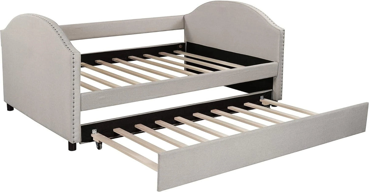 Full Size Upholstered Daybed with Trundle O739164