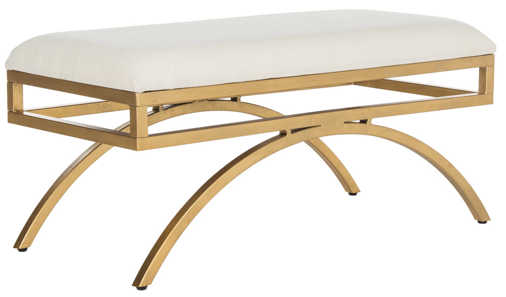 Light Beige Gold Solid Bench Q7449