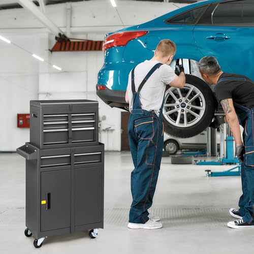 4 Drawer Rolling Tool Chest with Wheels and Lock T700206