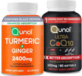 Turmeric Curcumin 2400mg 105 Count and CoQ10 100mg Softgels 90 Count M118