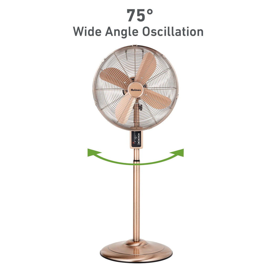 16" Digital Oscillating Metal Stand Fan V7503