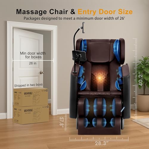 Zero Gravity Full Body Massage Chair with Heat and Footrest T96529