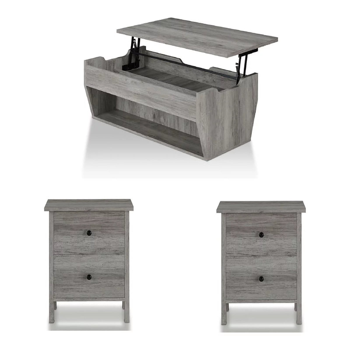 3-Piece Wood Coffee Table Set T516