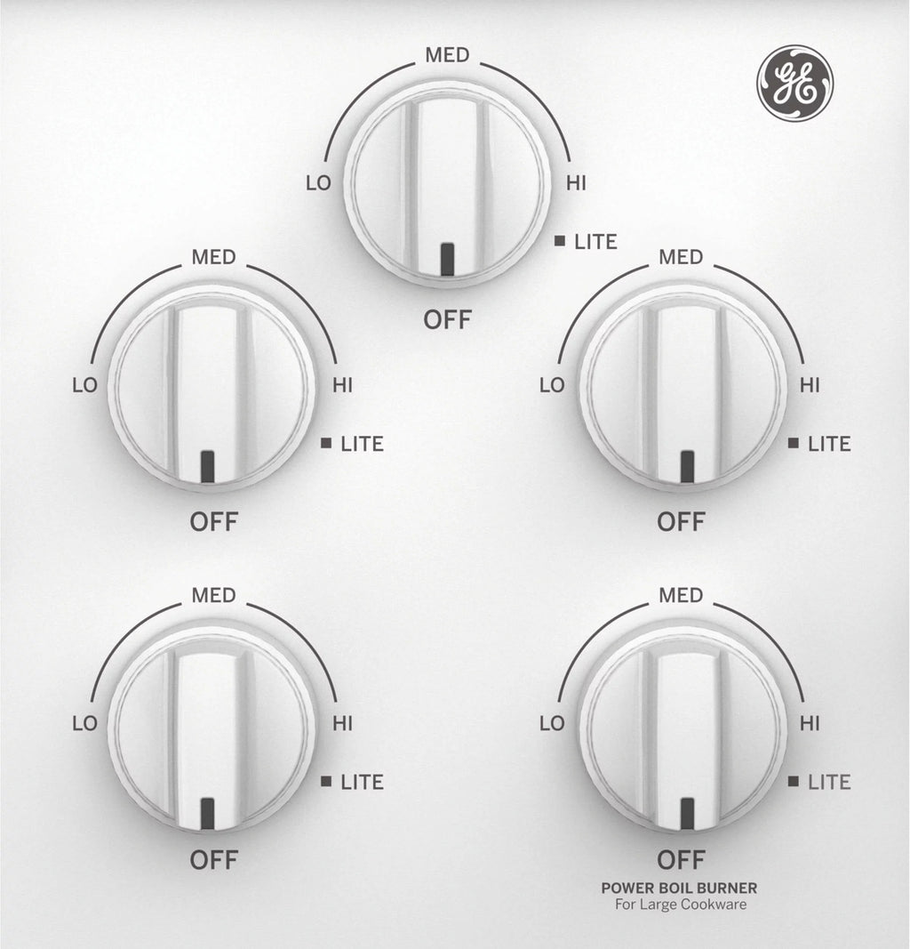 White 36" Gas Cooktop with 5 Sealed Burners C964655