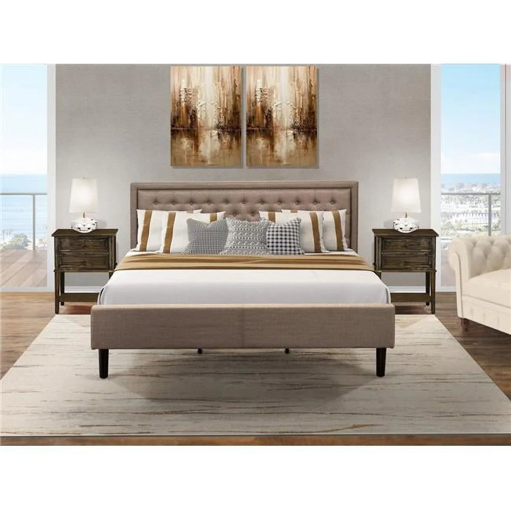 3-piece Wood Platform Bedroom Set D616783