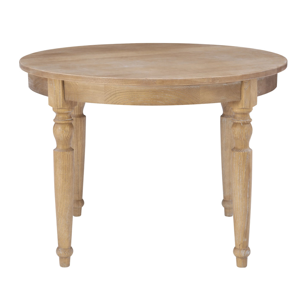 42" Round Rustic Dining Table with Turned Legs S1845