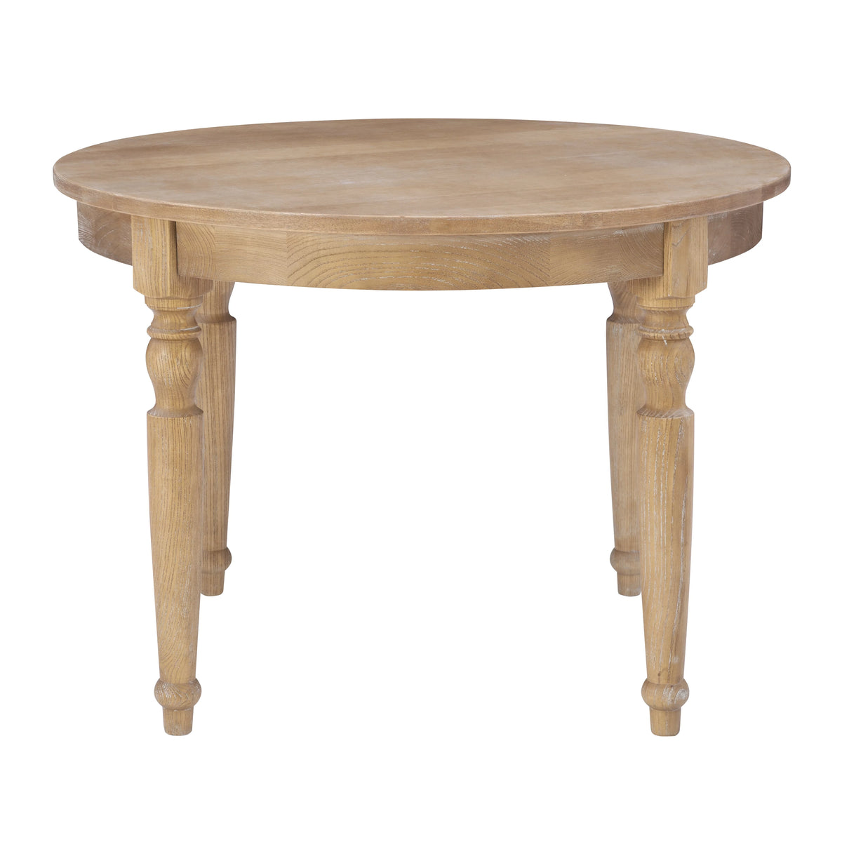 42" Round Rustic Dining Table with Turned Legs S1845