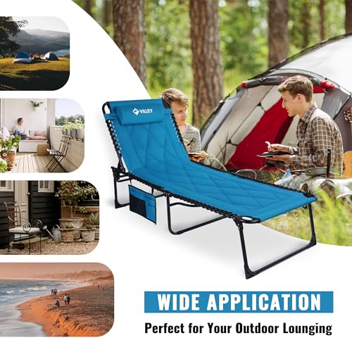 Oversized Padded Foldable Chaise Lounge with Cushion J635705