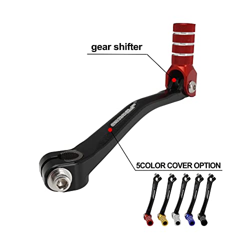 Folding Gear Shifter Shift Lever Pedal CNC Universal Red C142690