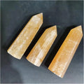 Yellow Calcite Crystal Wand Point D118905