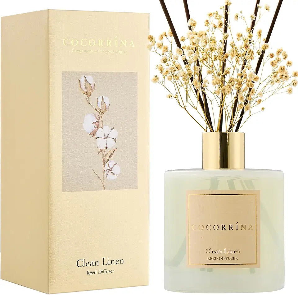 Clean Linen 17 Fl.oz Reed Diffuser with 8 Sticks J991995