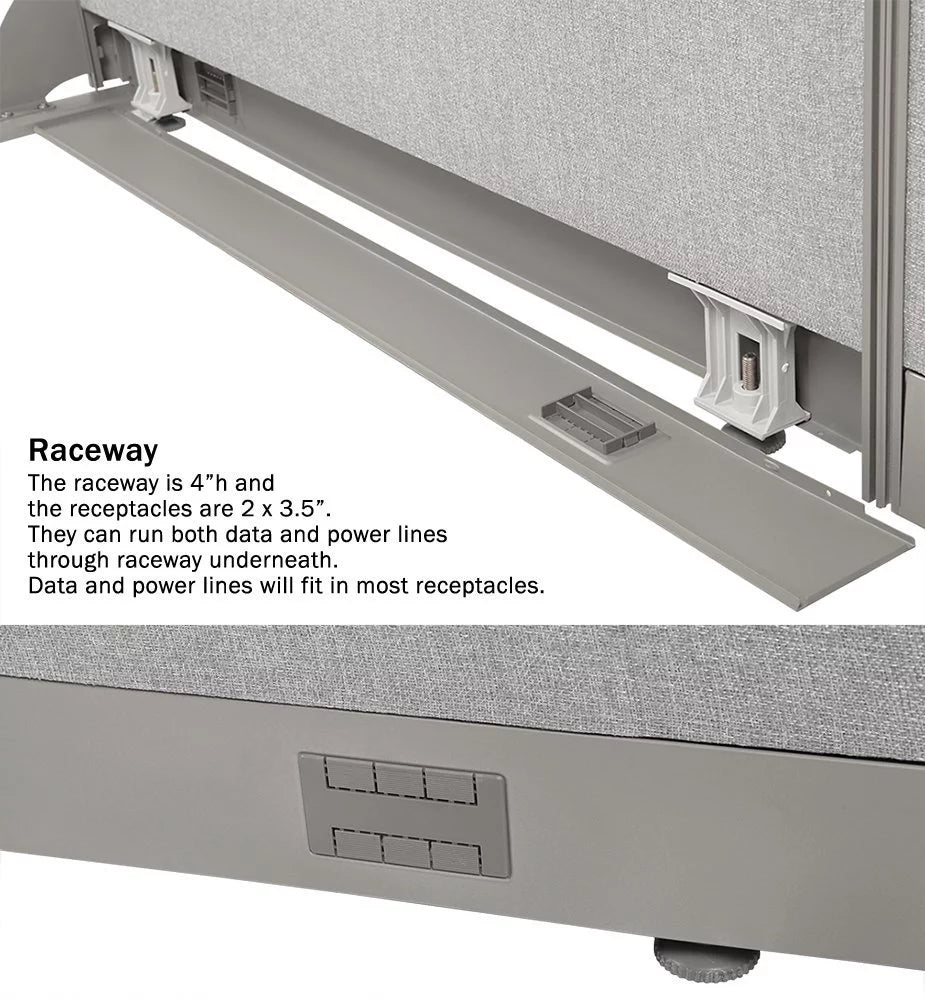 L-Shaped Office Partition I85186