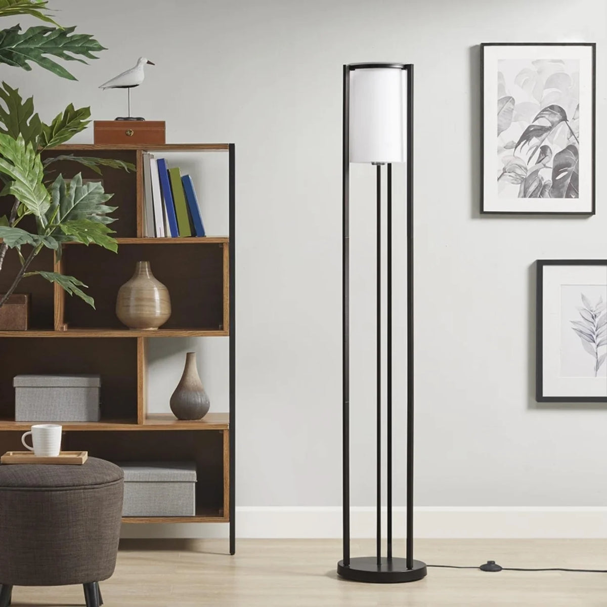Floor Lamp with Black Finish A8836