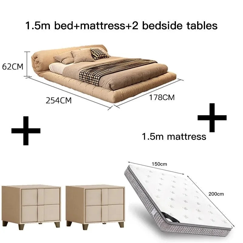 King Size Modern Bed Set with Nightstands A38753
