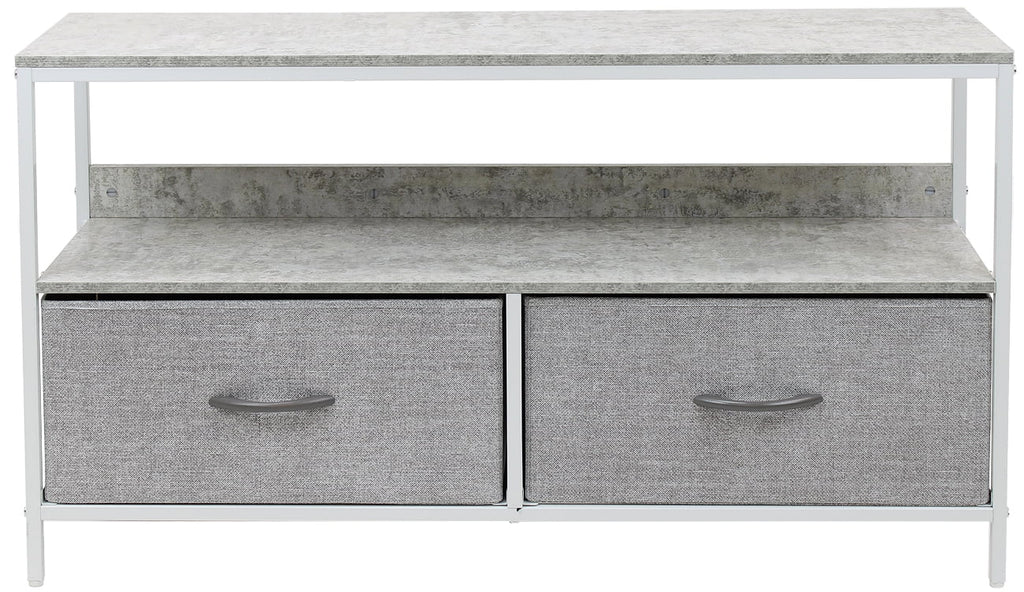 Gray Fabric Bin Dresser TV Stand W514707