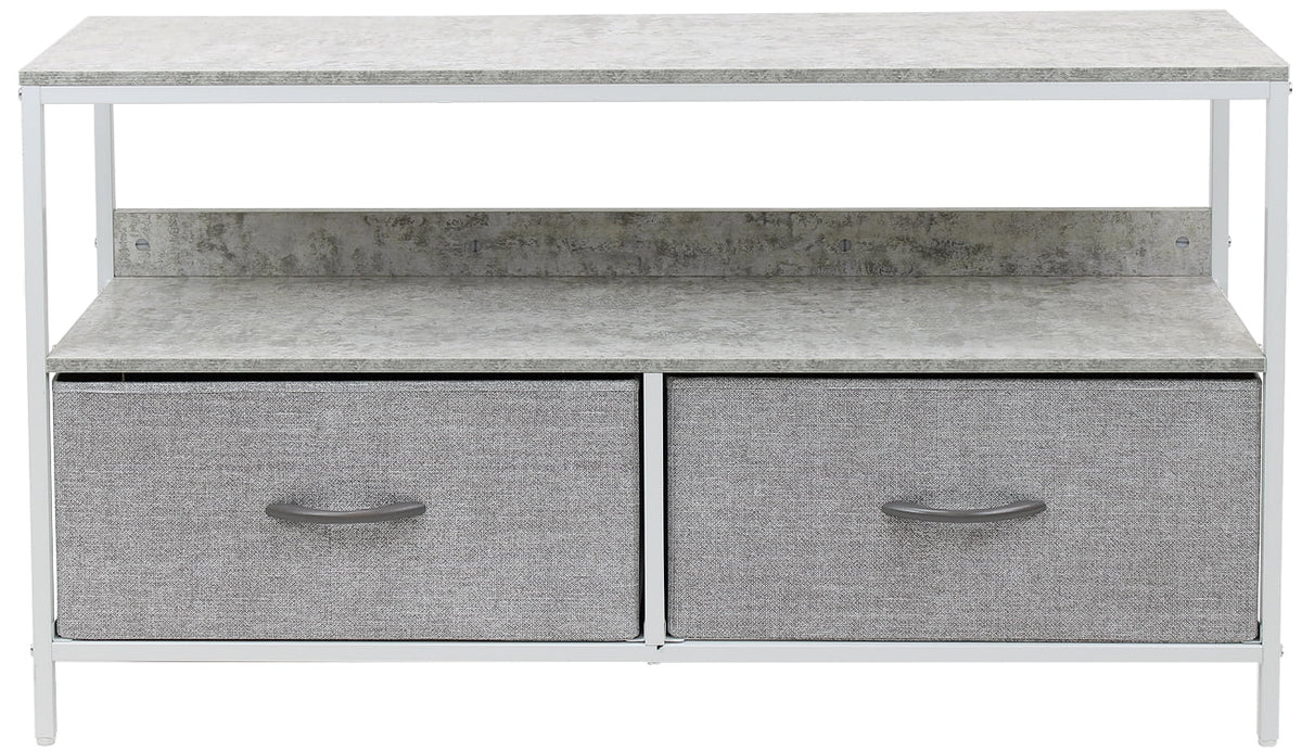 Gray Fabric Bin Dresser TV Stand W514707