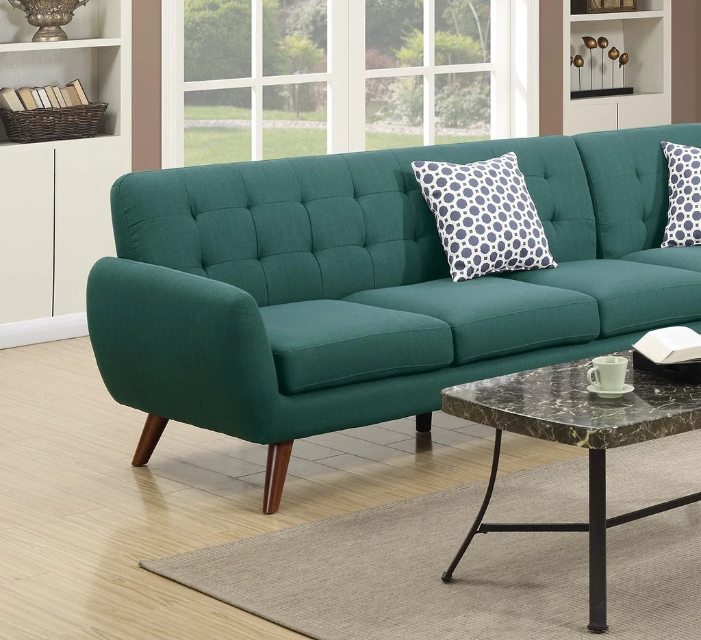 Linen Like Fabric Sectional Sofa U52972