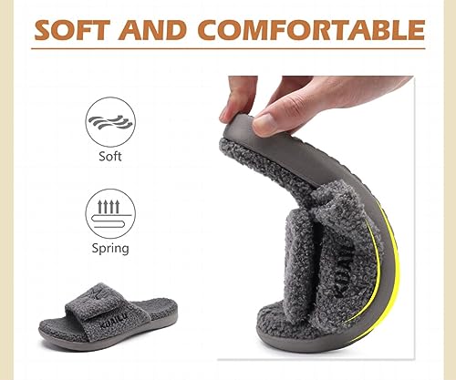 Mens Slides Sport Sandals with Arch Support Open Toe Size 7-15 U99574
