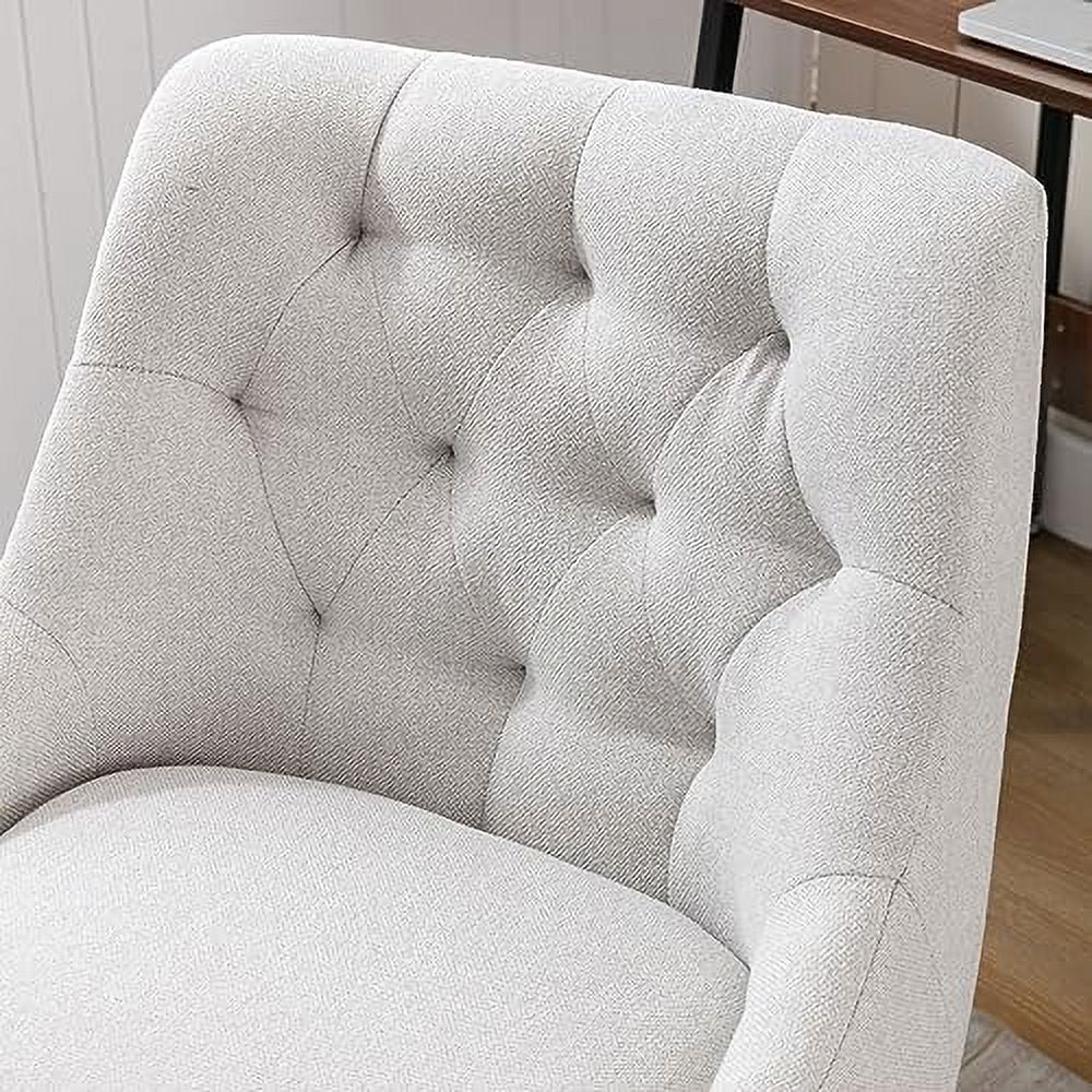 Brown Swivel Shell Chair with Wood Base and Wheels B954