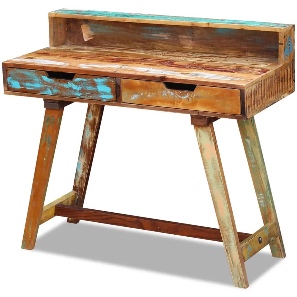 Solid Reclaimed Wood Desk O75336