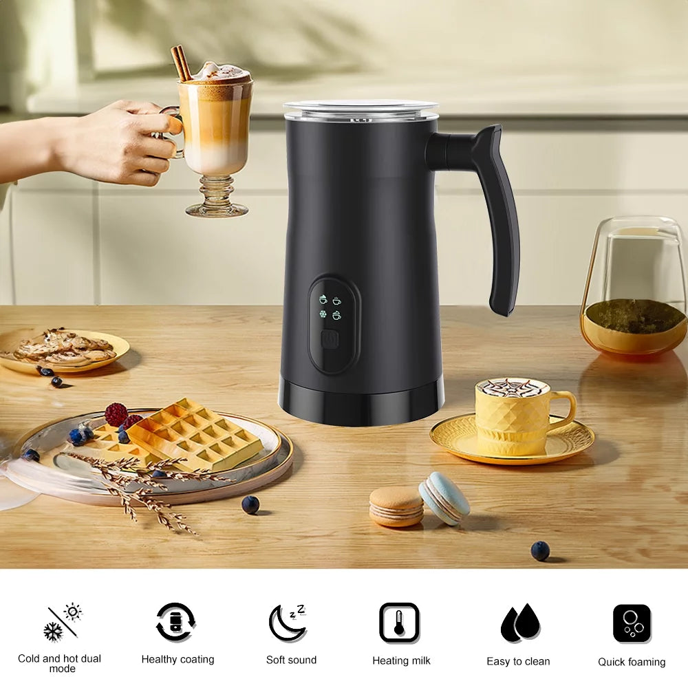 Electric Milk Frother Stainless Steel 4 in 1 400W 350ml W24340