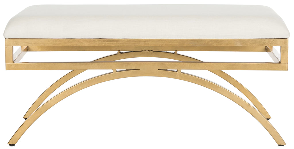 Light Beige Gold Solid Bench Q7449