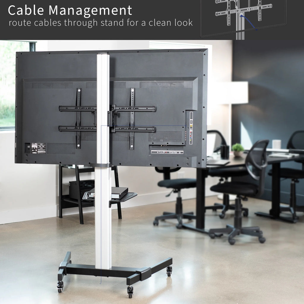 Heavy Duty Mobile TV Cart for 32" to 83" Flat Screen B6708