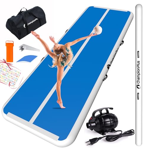 Inflatable Air Tumbling Mat 4/8 inches Thickness 10ft with Electric Air Pump V240