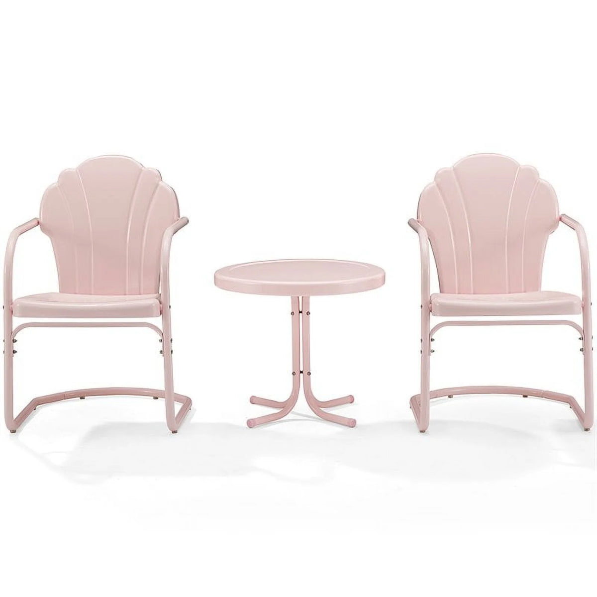 3 Piece Round Metal Patio Conversation Set L234039